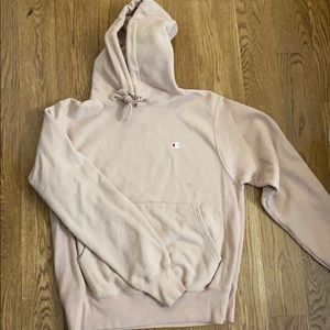 light pink champion sweatshirt
